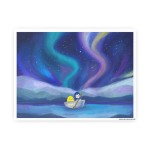 Under the Northern Lights - Art Print