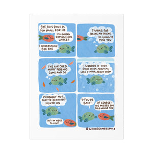 A Fish Who is Always Missing Someone - Art Print