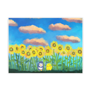 Among the Sunflowers - Art Print