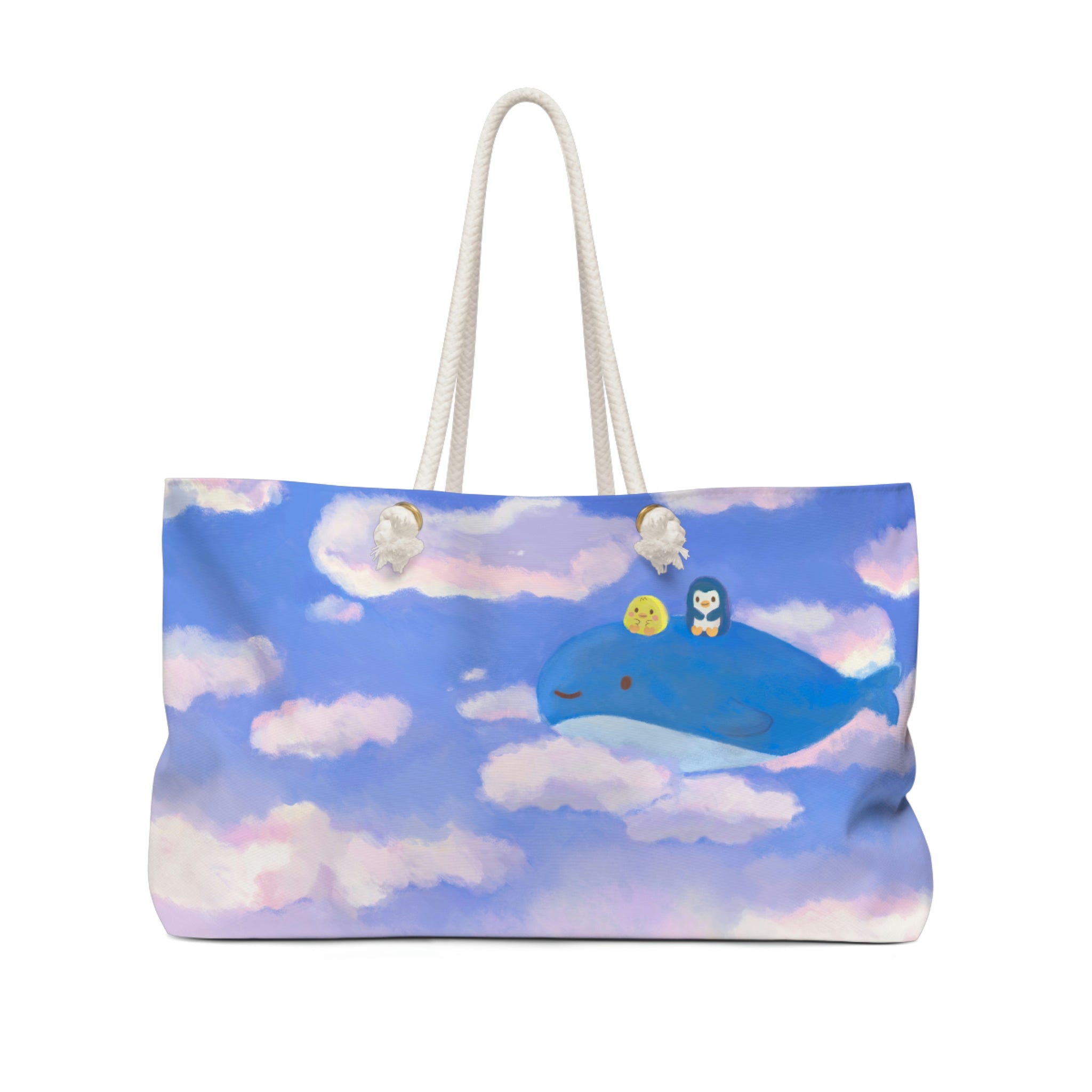 Sky Whale Weekender Bag