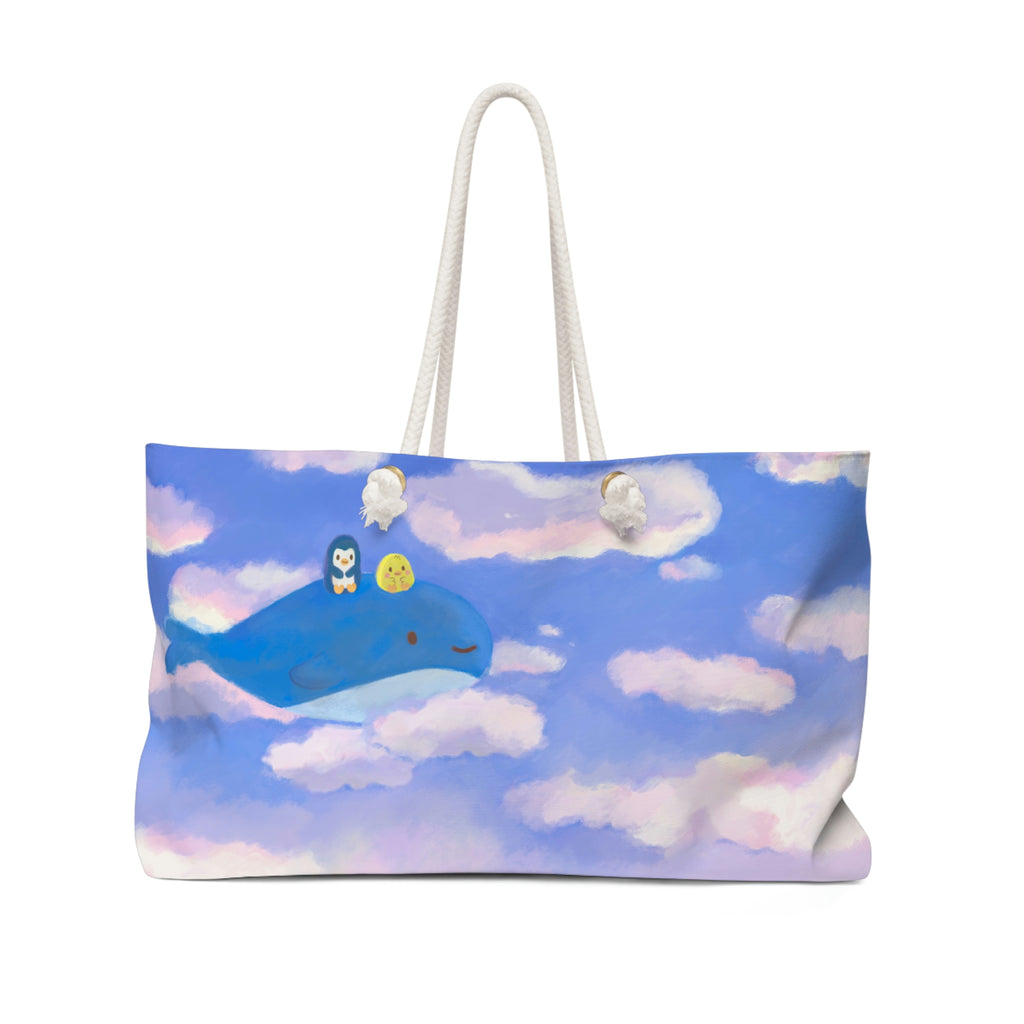 Sky Whale Weekender Bag